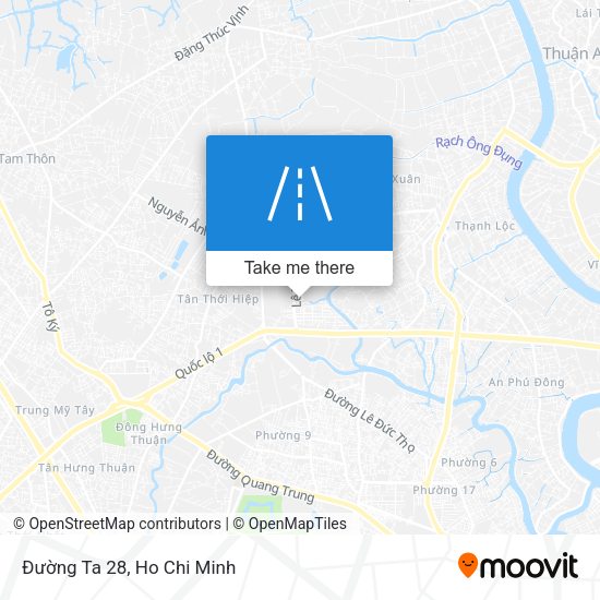 Đường Ta 28 map