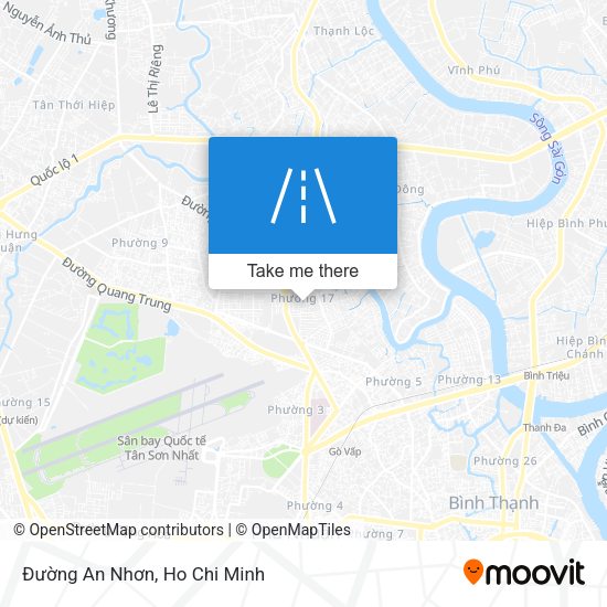 Đường An Nhơn map