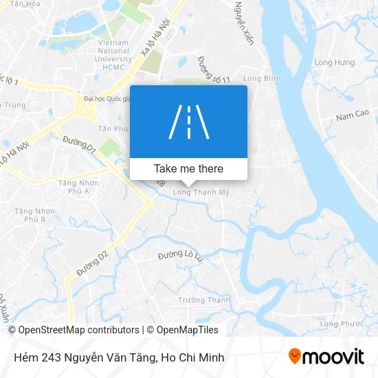 Hẻm 243 Nguyễn Văn Tăng map