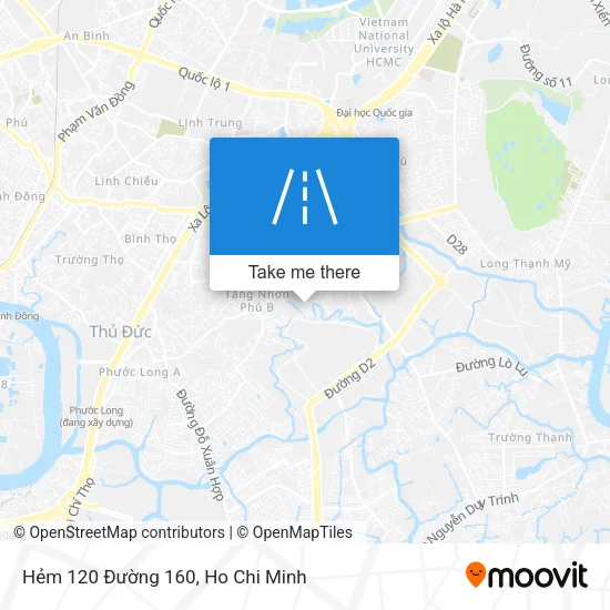 Hẻm 120 Đường 160 map
