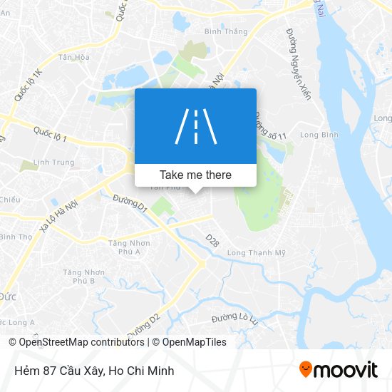 Hẻm 87 Cầu Xây map