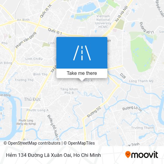 Hẻm 134 Đường Lã Xuân Oai map