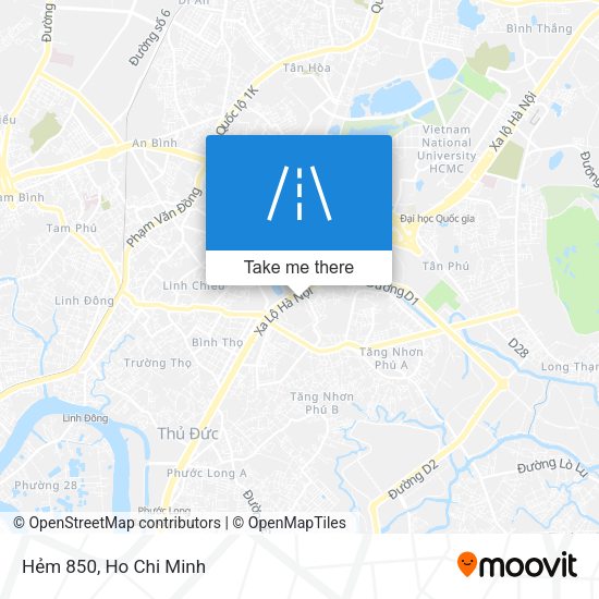 Hẻm 850 map