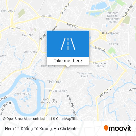 Hẻm 12 Dủổng Tú Xương map