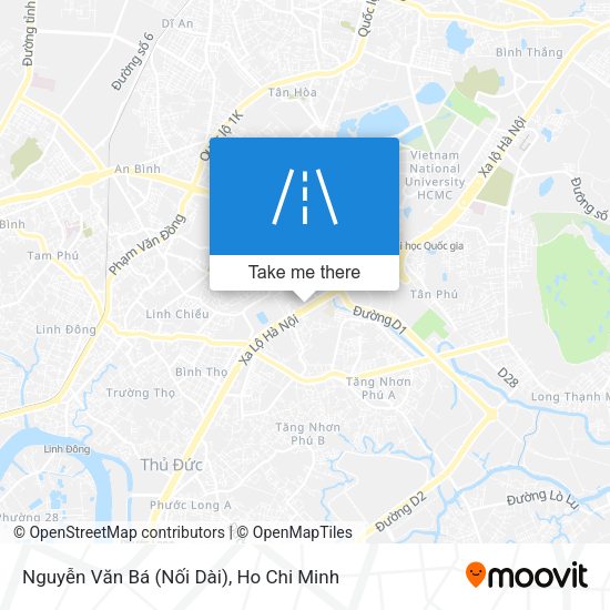 Nguyễn Văn Bá (Nối Dài) map