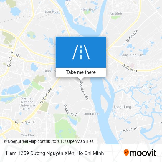 Hẻm 1259 Đường Nguyễn Xiển map