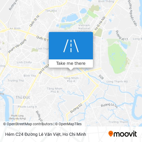 Hẻm C24 Đường Lê Văn Việt map