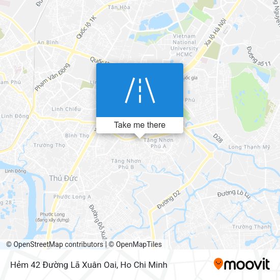 Hẻm 42 Đường Lã Xuân Oai map