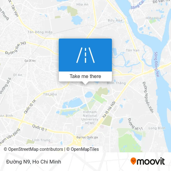 Đường N9 map