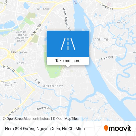 Hẻm 894 Đường Nguyễn Xiển map