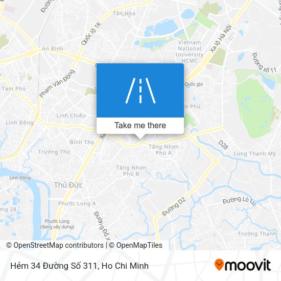 Hẻm 34 Đường Số 311 map