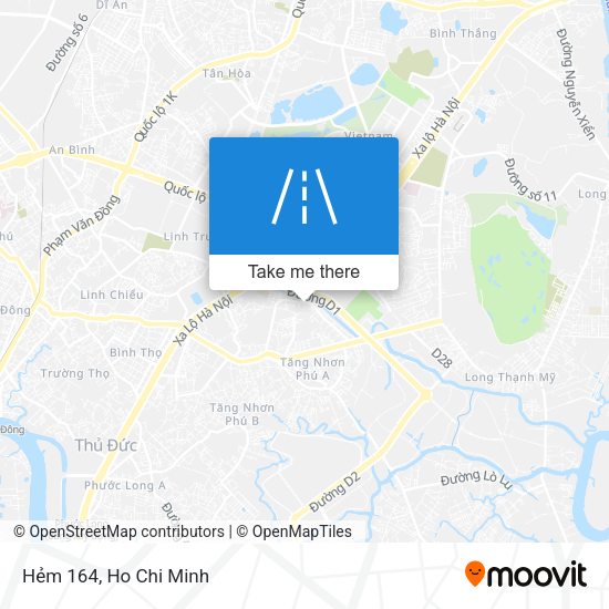 Hẻm 164 map