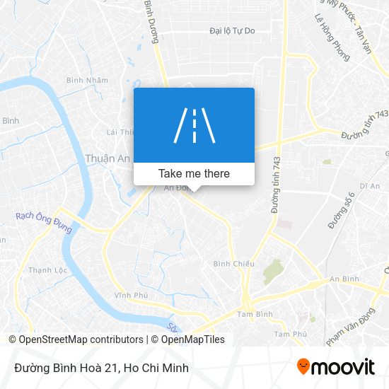 Đường Bình Hoà 21 map