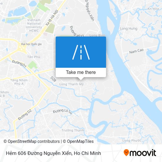 Hẻm 606 Đường Nguyễn Xiển map