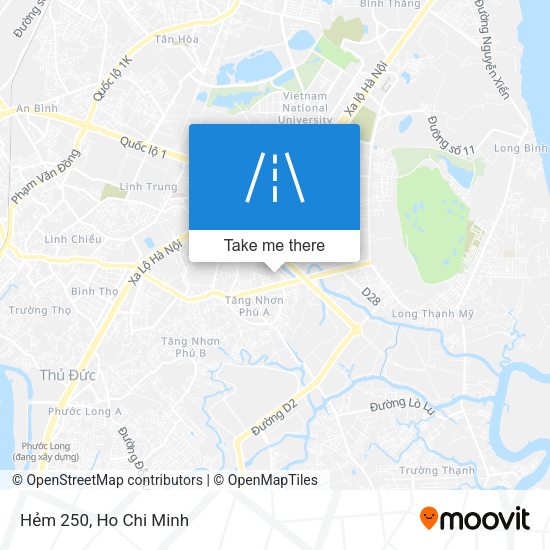 Hẻm 250 map