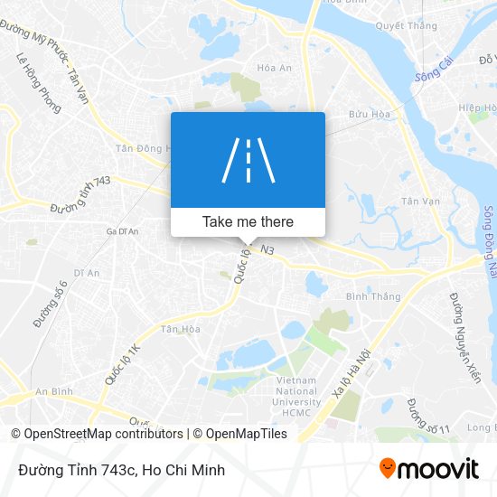 Đường Tỉnh 743c map