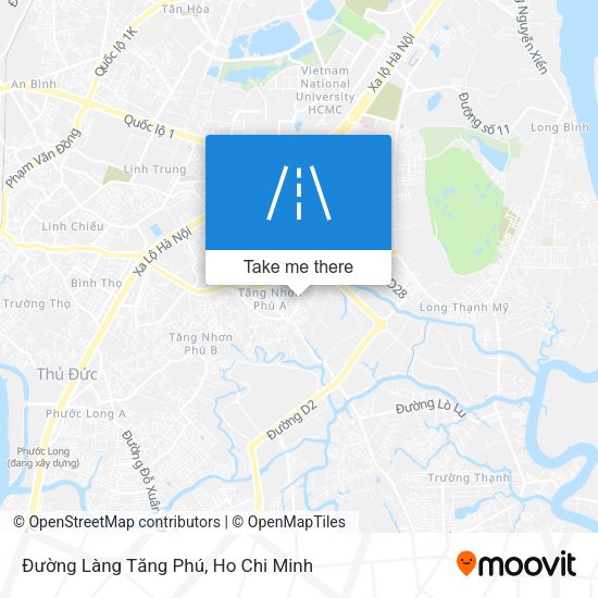 Đường Làng Tăng Phú map