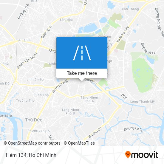 Hẻm 134 map