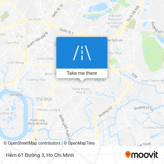 Hẻm 61 Đường 3 map