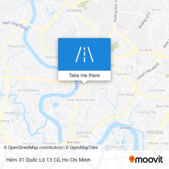Hẻm 31 Quốc Lộ 13 Cũ map