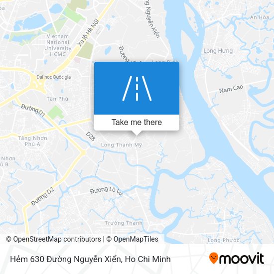 Hẻm 630 Đường Nguyễn Xiển map