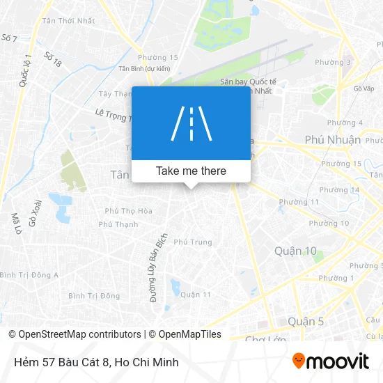 Hẻm 57 Bàu Cát 8 map