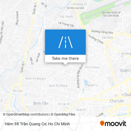 Hẻm 98 Trần Quang Cơ map