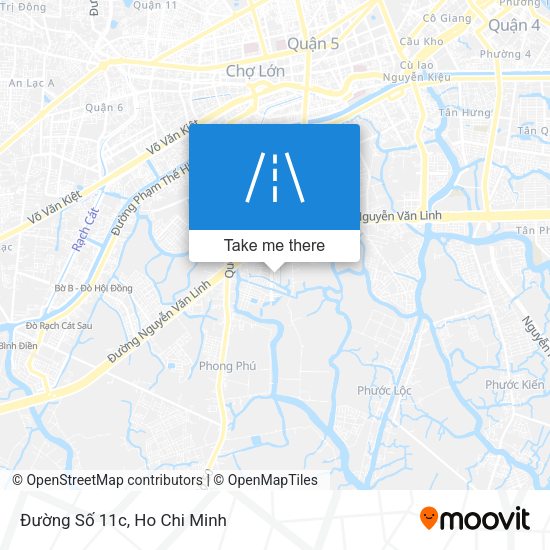 Đường Số 11c map