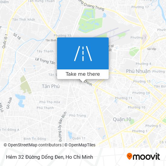 Hẻm 32 Đúờng Dổng Đen map