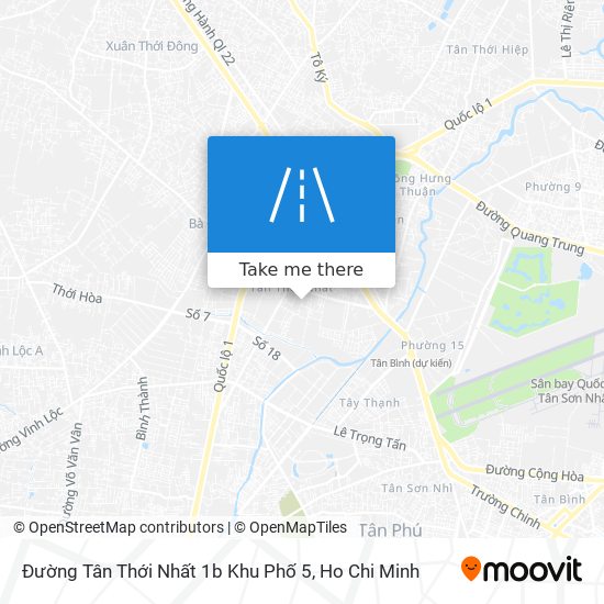 Đường Tân Thới Nhất 1b Khu Phố 5 map