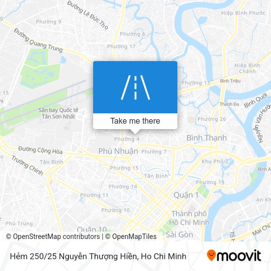 Hẻm 250/25 Nguyễn Thượng Hiền map