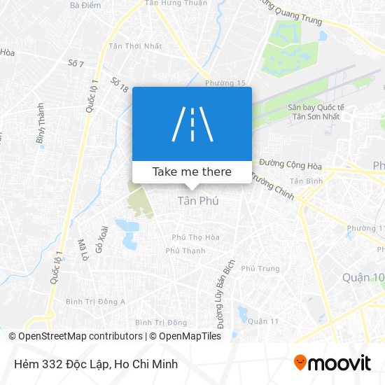 Hẻm 332 Độc Lập map