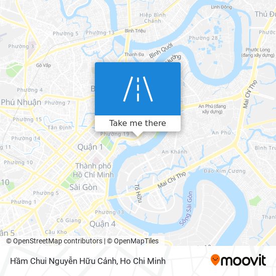 Hầm Chui Nguyễn Hữu Cảnh map