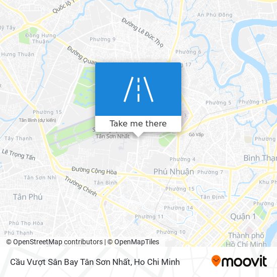 Cầu Vượt Sân Bay Tân Sơn Nhất map