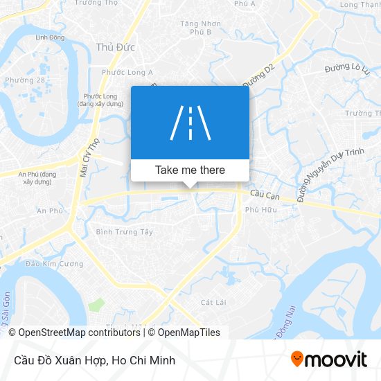 Cầu Đồ Xuân Hợp map