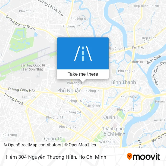Hẻm 304 Nguyễn Thượng Hiền map