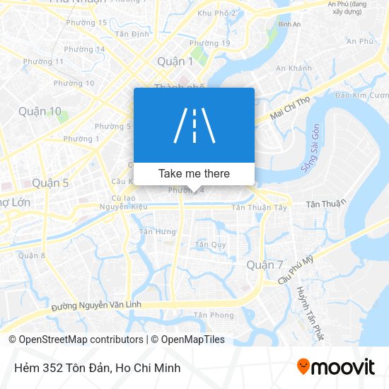 Hẻm 352 Tôn Đản map