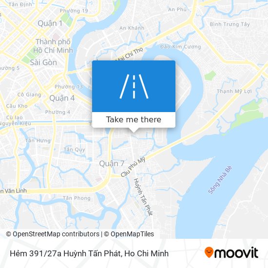 Hẻm 391/27a Huỳnh Tấn Phát map