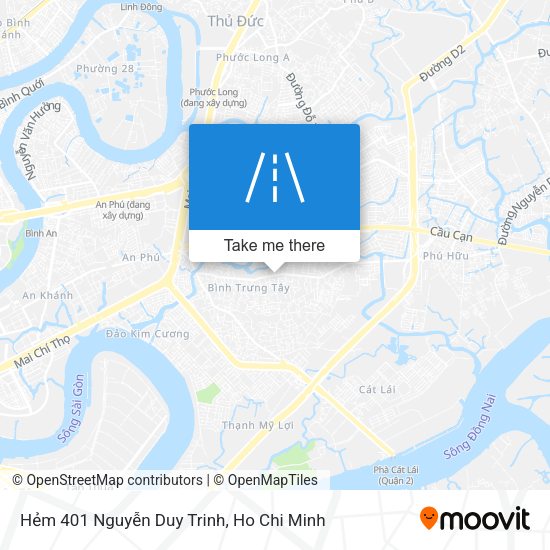 Hẻm 401 Nguyễn Duy Trinh map