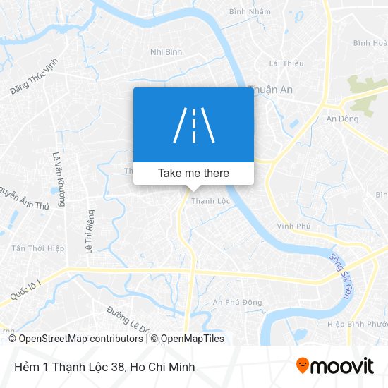 Hẻm 1 Thạnh Lộc 38 map
