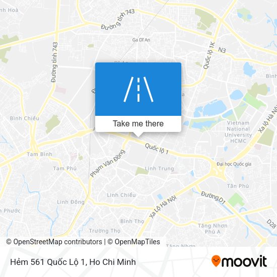 Hẻm 561 Quốc Lộ 1 map