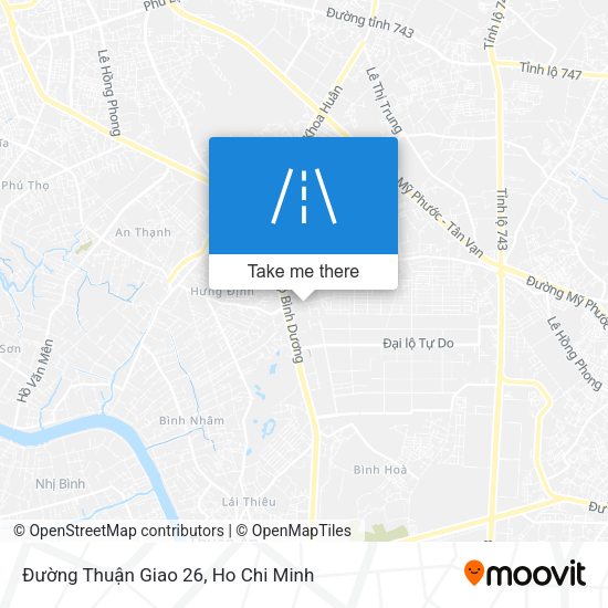 Đường Thuận Giao 26 map