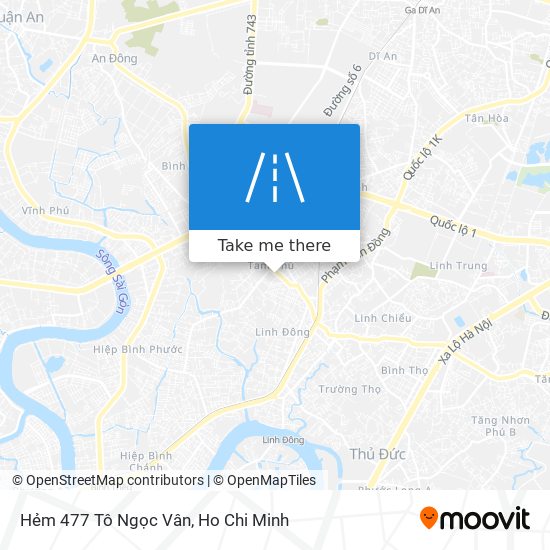 Hẻm 477 Tô Ngọc Vân map