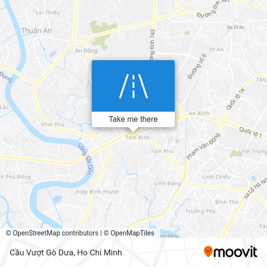 Cầu Vượt  Gò Dưa map