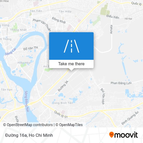 Đường 16a map