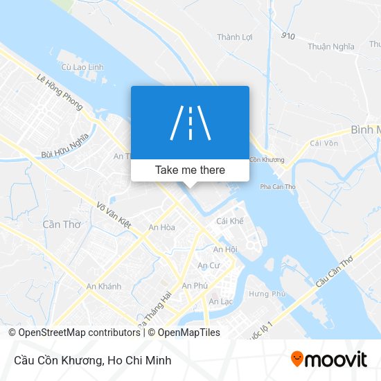 Cầu Cồn Khương map