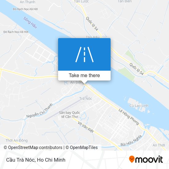 Cầu Trà Nóc map