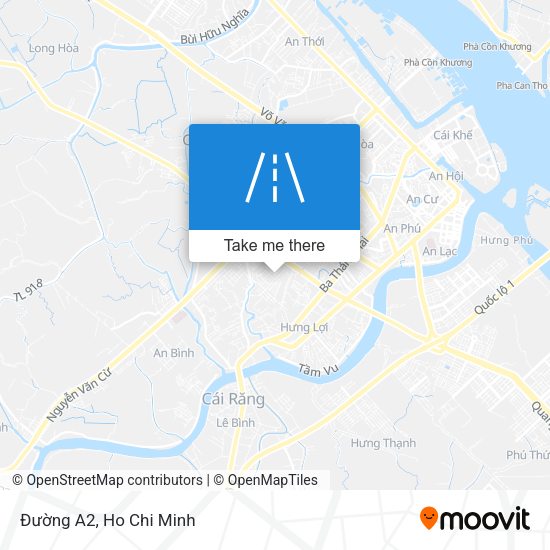 Đường A2 map