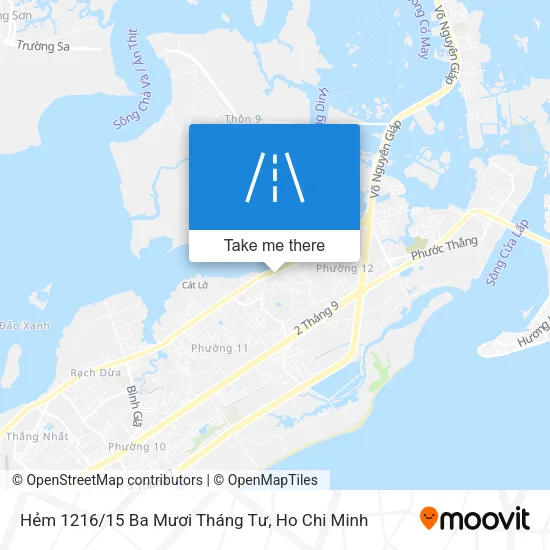 Hẻm 1216/15 Ba Mươi Tháng Tư map