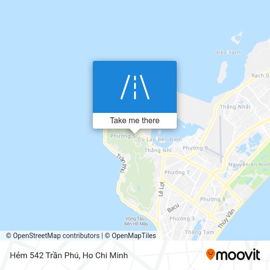 Hẻm 542 Trần Phú map